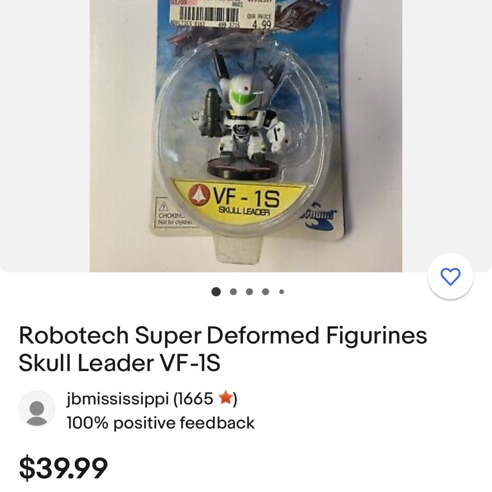 ROBOTECH Super Deformed FIGURINES “VF-1J MAX” - Picture 9 of 9